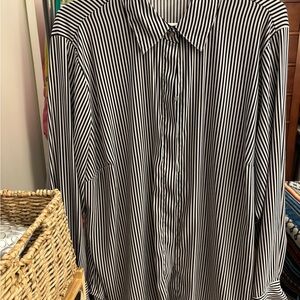 Philosophy Monochrome Striped Blouse